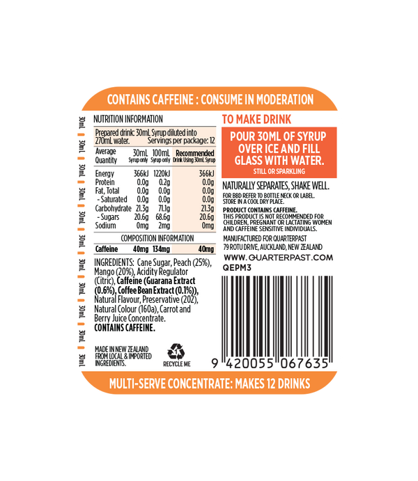 Gold Energy Concentrate - Tropical 360mL